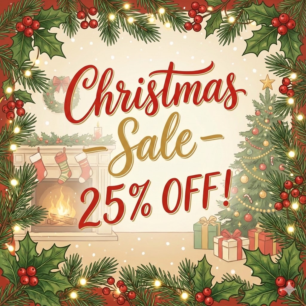 Christmas Sale - 25% OFF!!